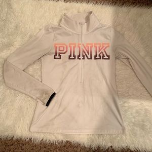 VS Pink quarter zip pullover